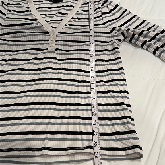 Nice Striped Ribbed Top - Picture 2 of 7